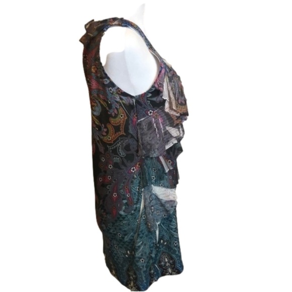 J.T.B. Fun Ruffled Colorful Tank Top Size Small - Picture 5 of 6